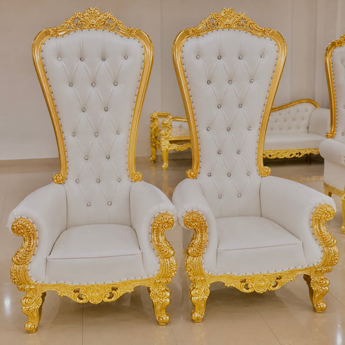 Versora Crimson Royale Throne Chair